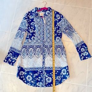 Anthropology shirt dress, size medium
